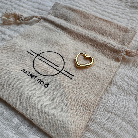 Sunset Earring Big Heart - selected with love